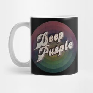 retro vintage circle Deep Purple Mug